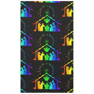 schwule Krippe lgbtq Weihnachten lustig Tischdecke