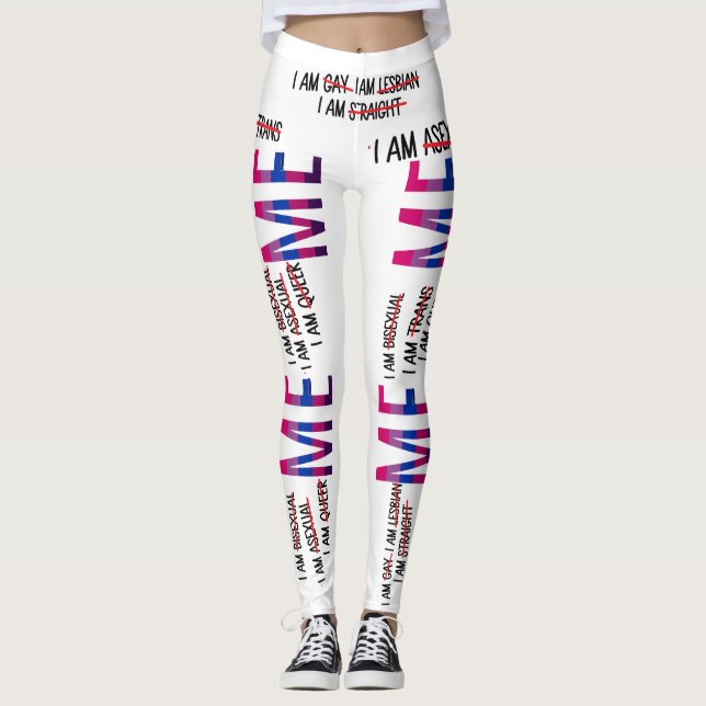 Schwule, Lesben, Bi, Trans, Que, asexuell BIN ICH  Leggings (Vorderseite)