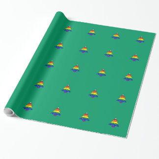 Schwule/Lesben/Regenbogen-Stolz-Weihnachtspapier Geschenkpapier