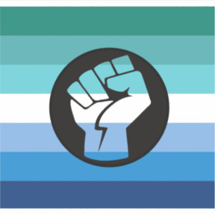 Schwule Männer-Protestflagge Aufkleber