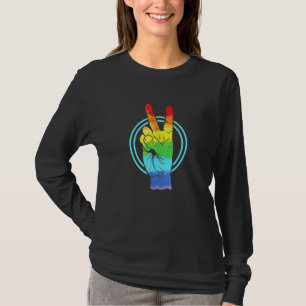Schwule oder lesbische Frieden T-Shirt