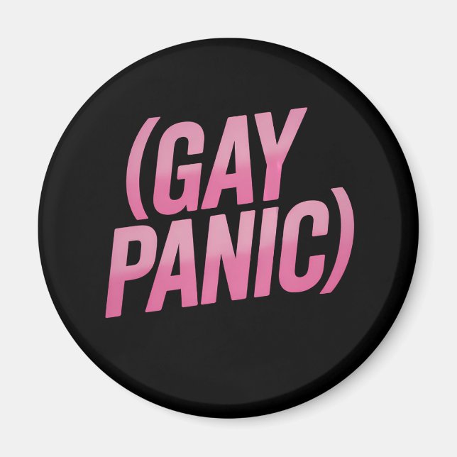Schwule Panik LGBTQ Protest Pride Magnet (Vorne)