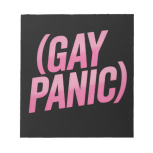 Schwule Panik-LGBTQ-Protest Stolz Notizblock