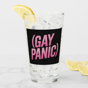 Schwule Panik-LGBTQ-Proteststolz Glas