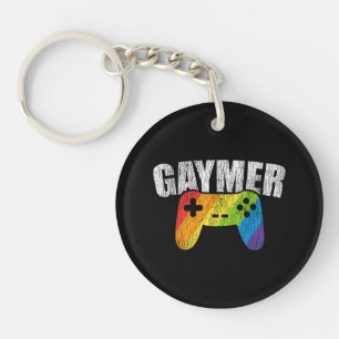 Schwule Regenbogenflagge Gaming Lesbisch Gay Bisex Schlüsselanhänger