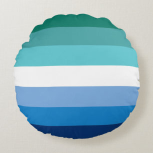Schwule Regenbogenflagge Rundes Kissen