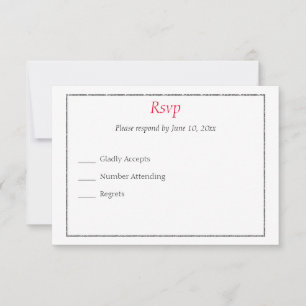 Schwule Smoking-Hochzeitseinladungs-Antwortkarte RSVP Karte
