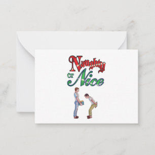 Schwule Weihnachtshumor-Karte Mitteilungskarte