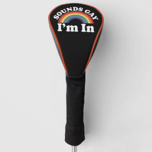 Schwulen Stolz LGBT Regenbogenklänge Gay Ich bin d Golf Headcover