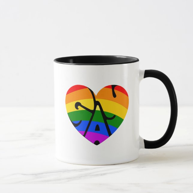 Schwulenherz Tasse (Rechts)