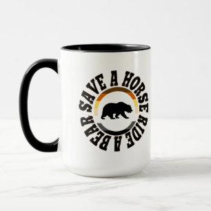 SCHWULER BÄR RETTE EIN PFERD REITE EINEN BÄR TASSE