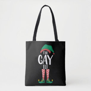 Schwuler Elf LGTBQ passende Familien-Weihnachtsfei Tasche