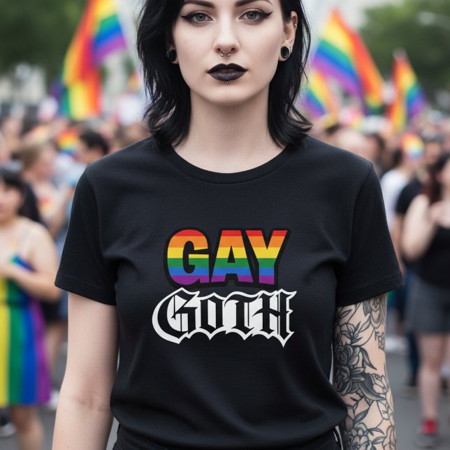 Schwuler Goth T-Shirt (Gay Goth T-Shirt by Ricaso. A great shirt for pride month or anytime. )
