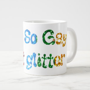 Schwuler Humor Ich bin so schwul, ich furze Glitte Jumbo-Tasse