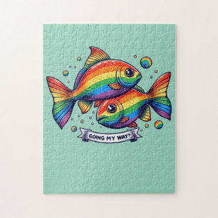 schwuler LGBTQ Regenbogenfisch