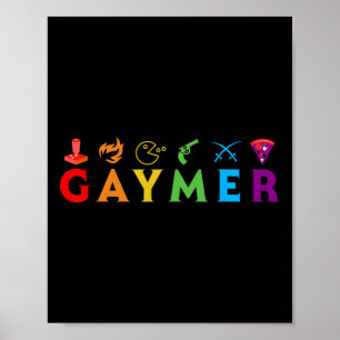 Schwuler lustiger Lgbt Stolz Schwuler Gamer Videos Poster