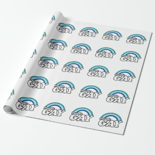 Schwuler Mann und stolz Geschenkpapier