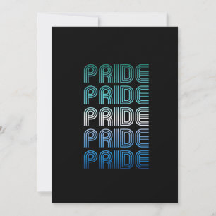 Schwuler männlicher Retro-Stolz Pride Feiertagskarte