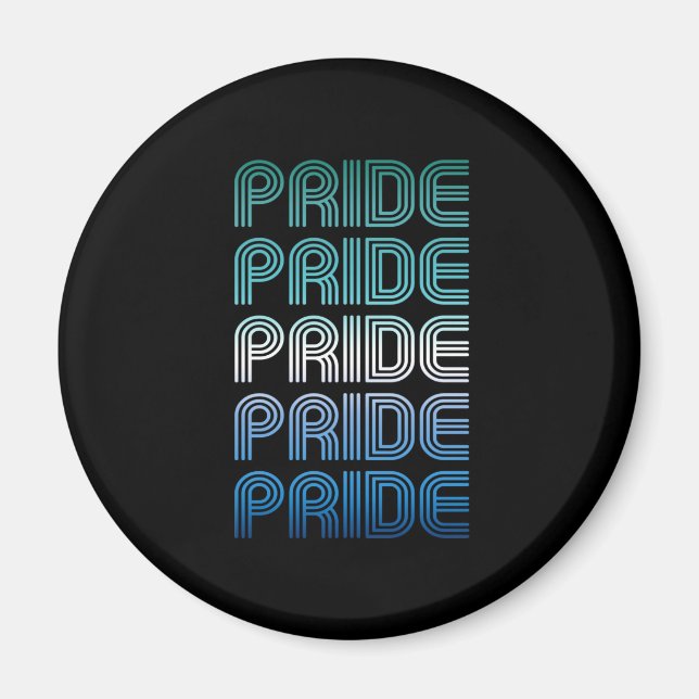 Schwuler männlicher Retro-Stolz Pride Magnet (Vorne)