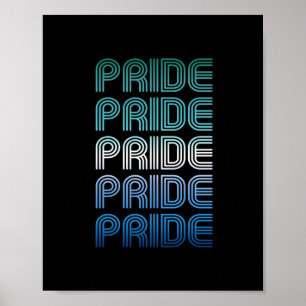 Schwuler männlicher Retro-Stolz Pride Poster