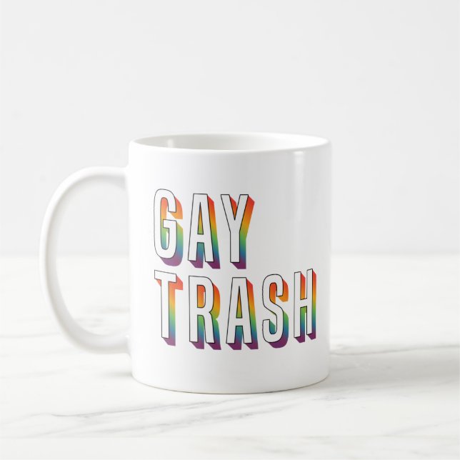 Schwuler Müll Kaffeetasse (Links)