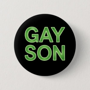 Schwuler Sohn Lustiger LGBTQ Stolz Button