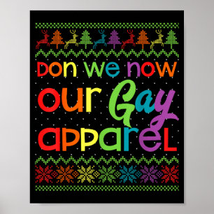 Schwules Weihnachten Lustig Lgbt Wir Tragen Jetzt Poster