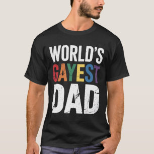 Schwulster Vater LGBTQ Schwuler Stolz Verbündeter  T-Shirt