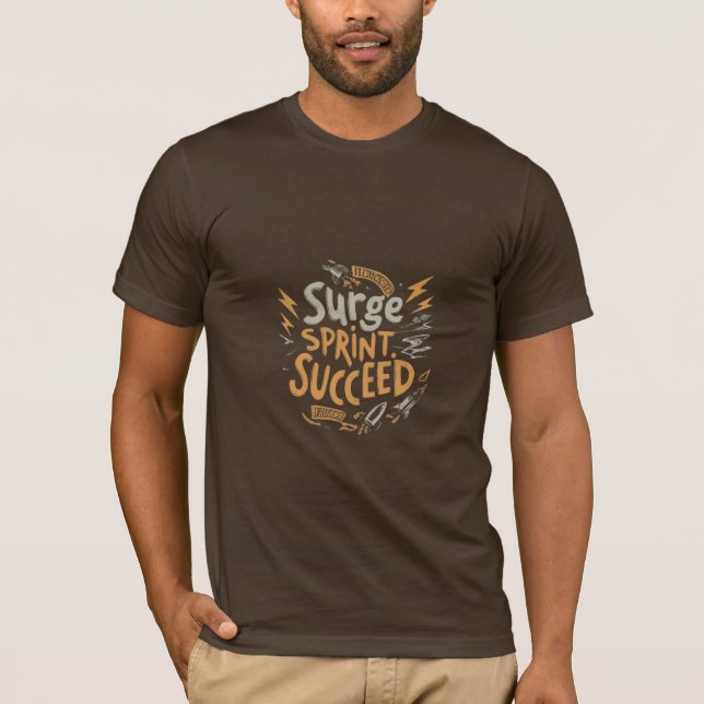 Schwung, Sprint, Erfolg." T-Shirt (Vorderseite)