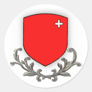 Schwyz Rolle Runder Aufkleber