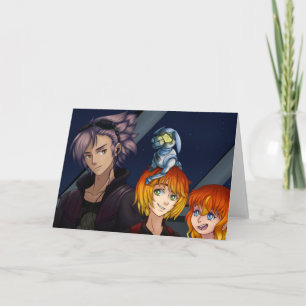 Sci Fi Anime Friends Karte
