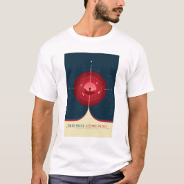Sci-Fi-Anzeige, rote Atomuhr, tiefer Raum T-Shirt