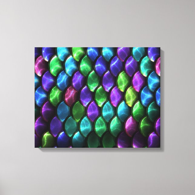 Sci-Fi Armor 2 Wrapped Canvas Leinwanddruck (Vorderseite)