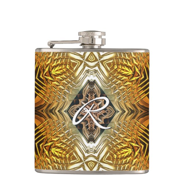 Sci-Fi Art 4 Wrapped Flask Flachmann (Vorderseite)