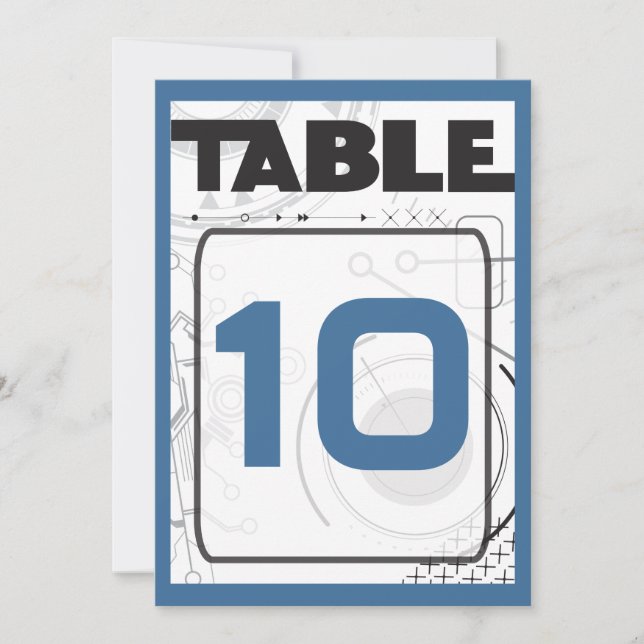 SCI-FI Bar Bat Mitzvah Tischkarte Einladung (Vorderseite)