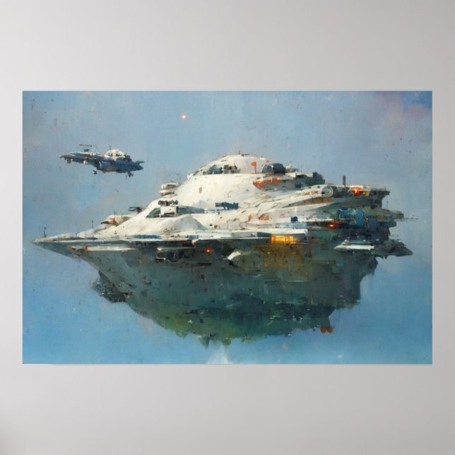 Sci-fi Collection: John Berkey-Hommage Poster (Vorne)