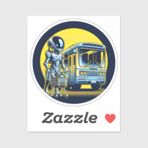 Sci-Fi dans le Sticker de la vie quotidienne - Ali