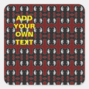 Sci-Fi - Fantasy Poes Lanore und Annabelle Lee Quadratischer Aufkleber