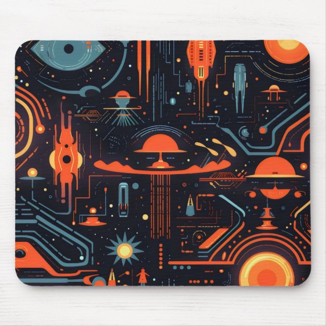Sci-Fi Farbmuster Mousepad (Vorne)