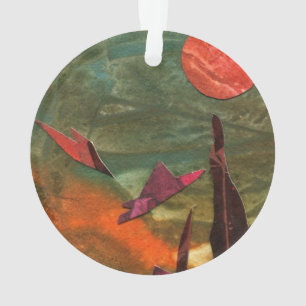 Sci-Fi "Feuervögel" Alien Lebensformen fliegen Ornament