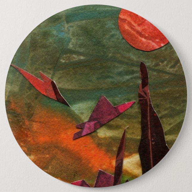 Sci-Fi "Fire Birds" Button (Vorderseite)