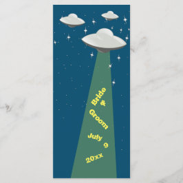 Sci Fi Flying Saucers-Hochzeitsprogramm Programm