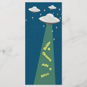 Sci Fi Flying Saucers-Hochzeitsprogramm Programm