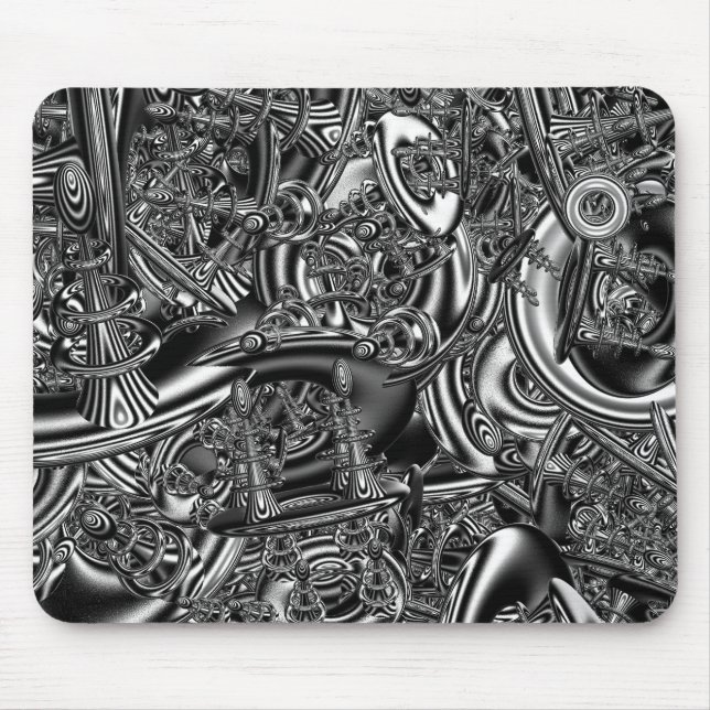 Sci-fi-Fraktal Mousepad (Vorne)
