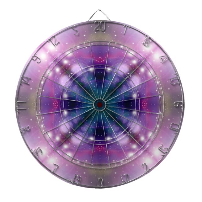 Sci-Fi Galaxy abstrakte Kunst 4 Dartscheibe (vorne)