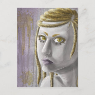 Sci-fi Girl Postkarte