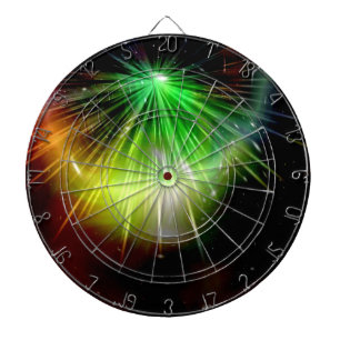 Sci-Fi Green Light abstrakt Art 2 Dartscheibe