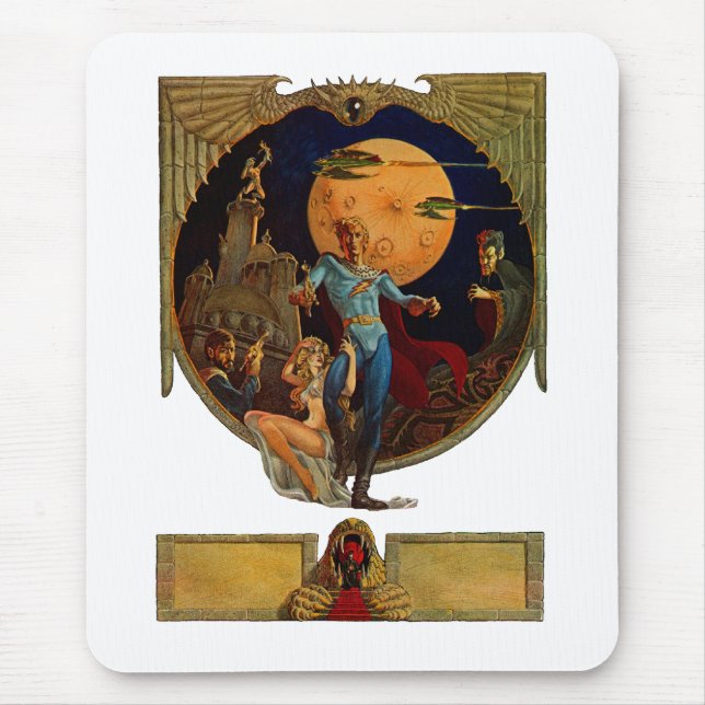 Sci-Fi-Held Mousepad (Vorne)