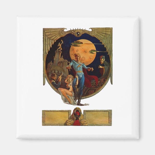 Sci-fi-Hero Magnet (Vorne)