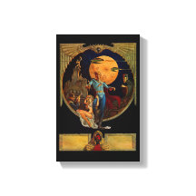 Sci-Fi Hero Stretched Canvas Print